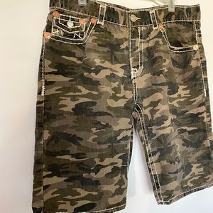 True Religion Men’s BoardShorts, Camo, Sz. 38.